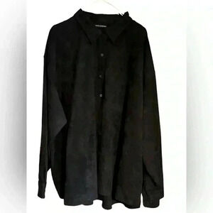 Men’s 4XL Bruno’s sueded black shirt.